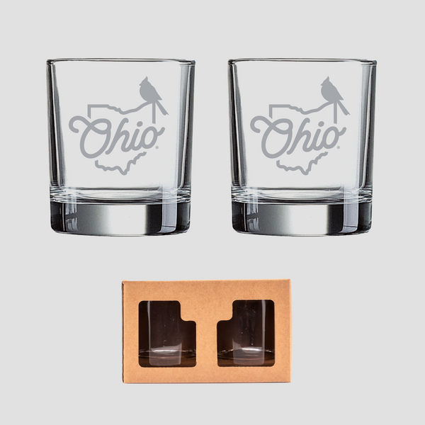The Ohio Rocks Glass - Set of 2