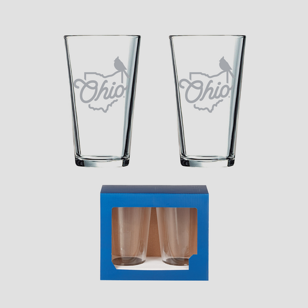 The Cardinal Pint Glass - Set of 2